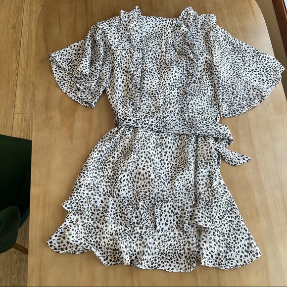 VICI Dalmatian Spotted Ruffle Mini Dress - Picture 3 of 5